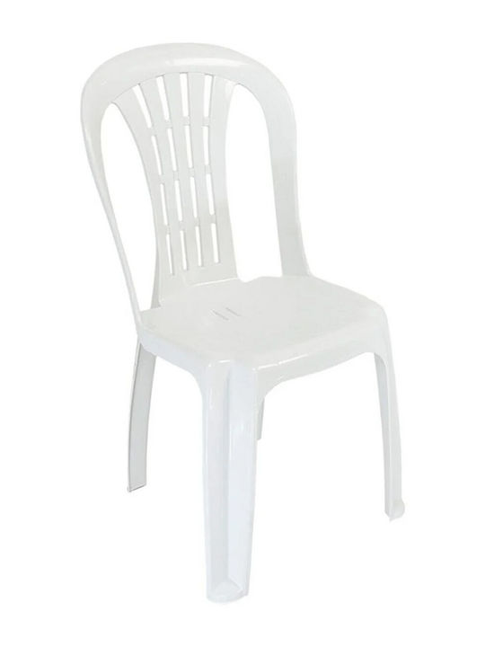 Catering Chair Polypropylene White-Grey 1pcs 43x40x87cm.