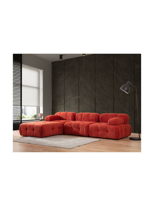 Doblo Corner Couch Red 315x210x80 cm