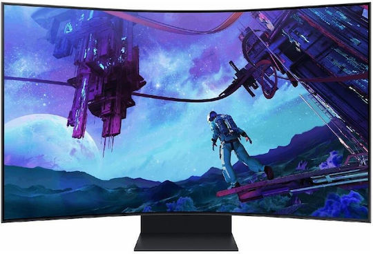 Samsung Odyssey Ark G97NC VA HDR Curbat Gaming Monitor 55" 4K 3840x2160 165Hz cu Timp de Răspuns 1ms GTG