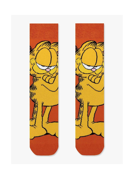 NODO Garfield Socks Orange