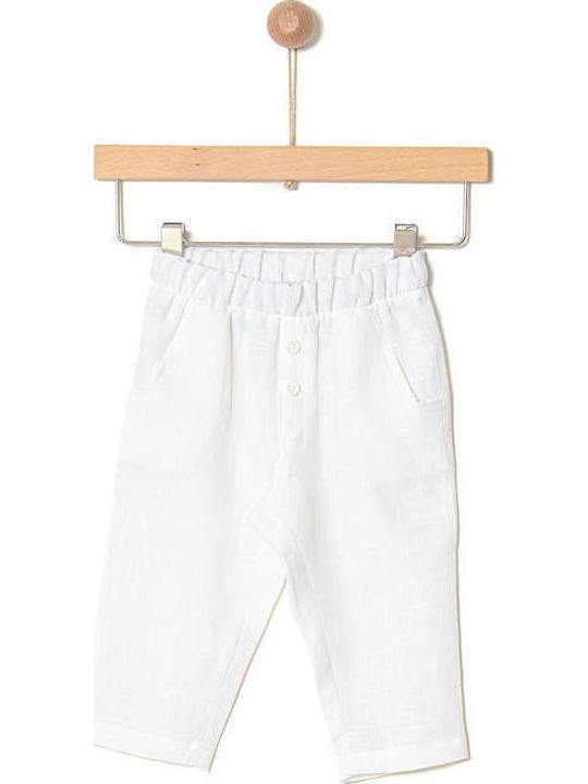 Kids' Linen Pants white