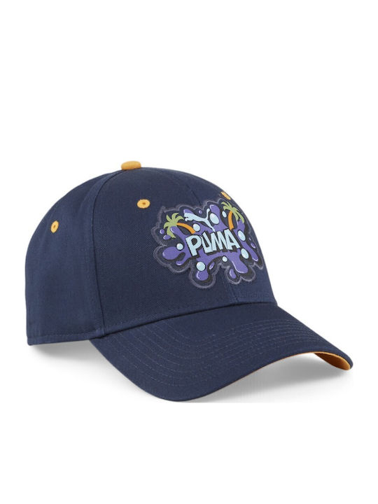 PUMA Παιδικό Καπέλο Jockey Υφασμάτινο Beach Graphic Navy Μπλε