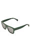 Vans Squared Off Unisex Sunglasses with Green Plastic Frame and Green Lens VN0A7PR1BDX