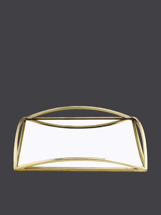 La Vista Wedding Tray made of Metal with Mirror Gold 1pcs