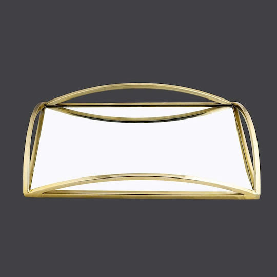 La Vista Wedding Tray made of Metal with Mirror Gold 1pcs
