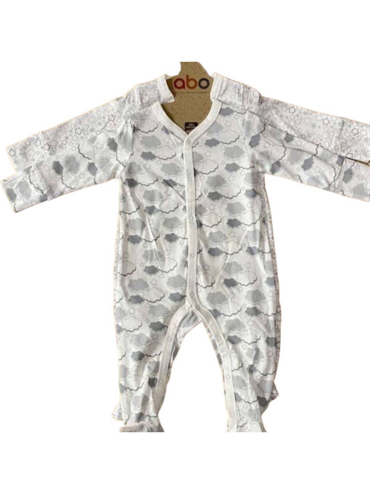 abo Baby Bodysuit Set Long-Sleeved Gray 2pcs