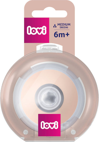 Lovi Baby Θηλή από Σιλικόνη Μεσαίας Ροής για 6+ μηνών