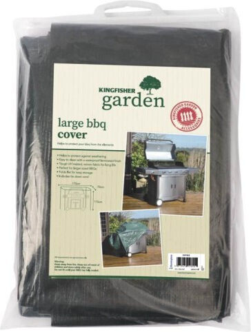 Kingfisher Κάλυμμα Ψησταριάς Μαύρο με Προστασία UV 170x70x115εκ.