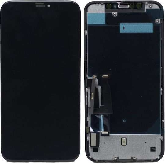 Οθόνη mit Touch-Mechanismus für iPhone XR (Schwarz)