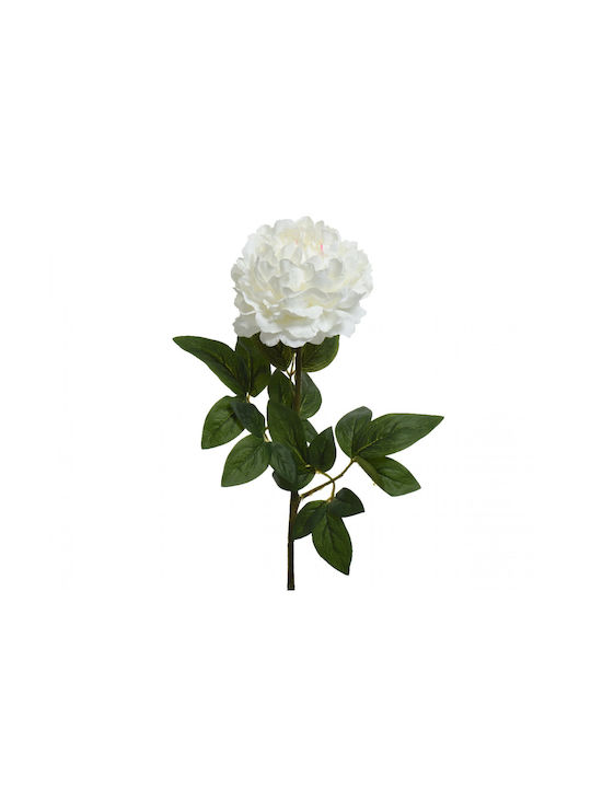 Kaemingk Διακοσμητικό Τεχνητό Φυτό Παιώνια Λευκό 34cm
