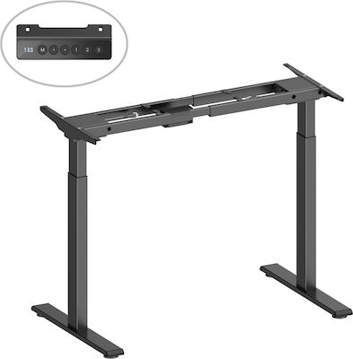 Brateck Folding Furniture Frame made of Metal Suitable for Office Black 145x60x70cm