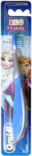 Oral-B Frozen Children's Toothbrush For 3+ Years Blue-Silver