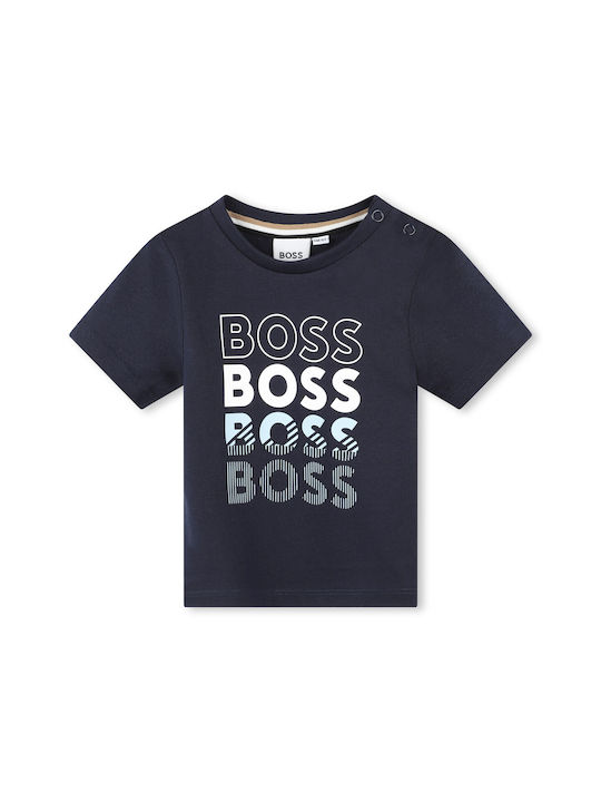 Hugo Boss Kinder-T-Shirt Marineblau