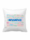 VOUR Kids Decorative Pillow Dad Adjectives Multicolour 20x20cm