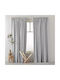 Saray Home Vorhang mit Bleistiftfalten Gray KE 793 140x280cm