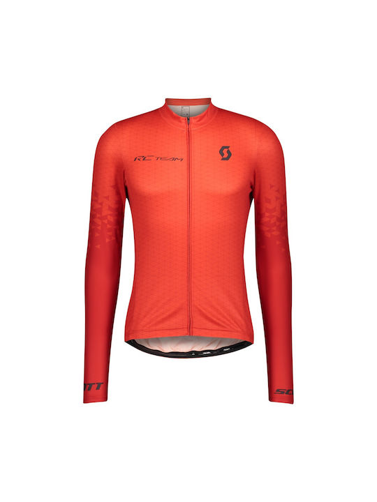 Scott Long Sleeves Cycling Jersey Red