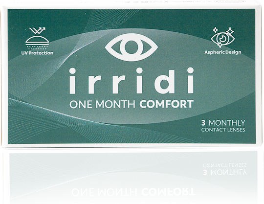 Irridi One Month Comfort 3 Lunar Lentile de Contact Hidrogel cu Protecție UV