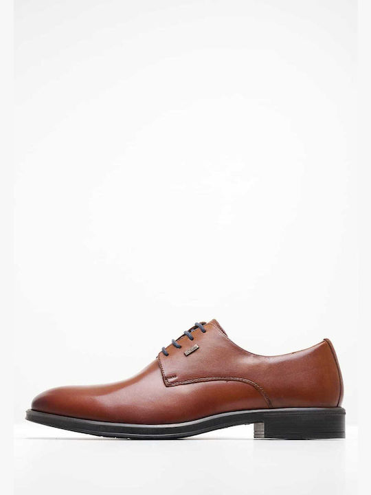 S.Oliver Men's Leather Dress Shoes Tabac Brown