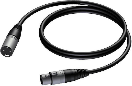 Procab Кабел XLR мъжки - XLR женски Черен 3м CAB901/3