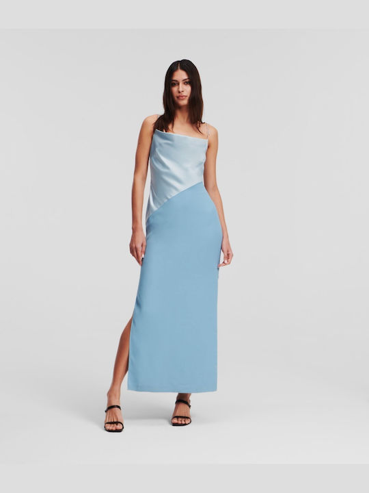 Karl Lagerfeld Maxi Dress Light Blue