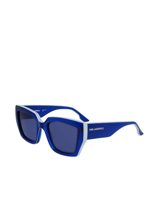 Karl Lagerfeld Women's Sunglasses with Blue Pla...