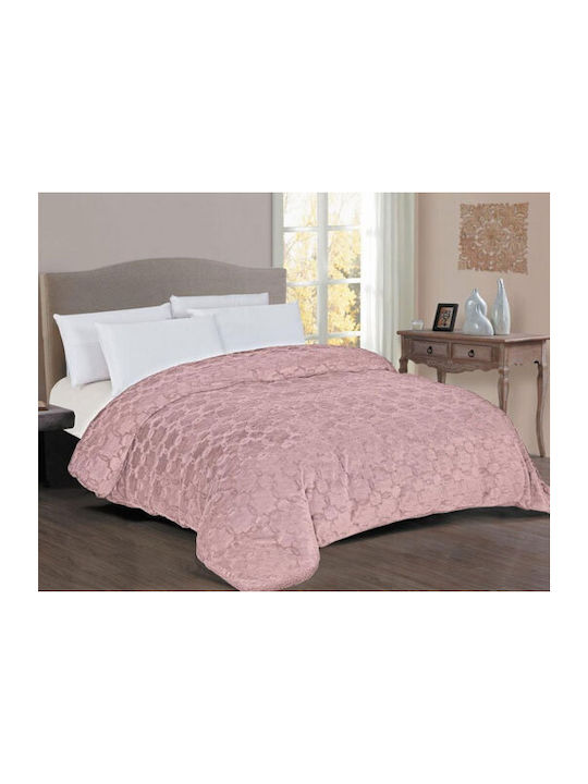 Dimcol Quilt Single 160x220cm 1830 Pink