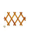 General Trade Wooden Wall Hanger 10 Hooks Brown