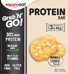 Mooveat Grab 'n' Go! Μπάρες Πρωτεΐνης με Γεύση Mama's Cookie 3x40gr Mooveat Grab 'n' Go! Μπάρες Πρωτεΐνης με Γεύση Mama's Cookie 3x40gr