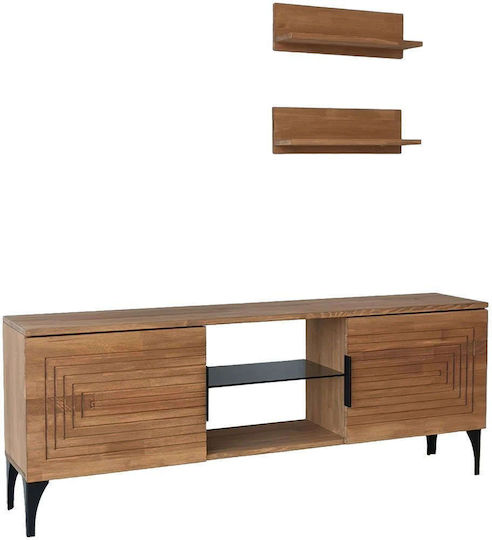 Joanne Living Room TV Unit Oak L150xW30xH40cm