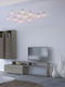 Living Room TV Unit Gray L101xW45xH200cm