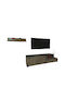 Unitate TV pentru sufragerie Ink-black L180xA36xÎ40buc
