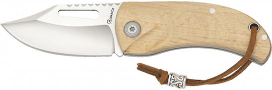 Albainox Albainox Taschenmesser Beige in Lederhülle