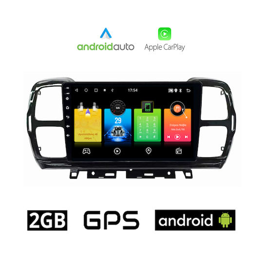 Auto-Audiosystem für Citroen C5 Aircross 2017-2021 (Bluetooth/USB/AUX/WiFi/GPS/Apple-Carplay/Android-Auto) mit Touchscreen 9"