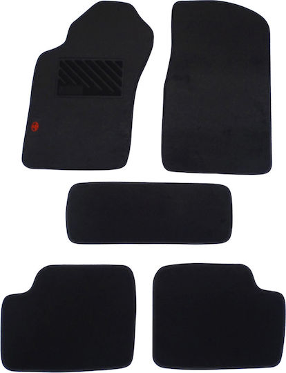 Autopataki Set of Front and Rear Mats 5pcs for Toyota Avensis 1997-2003 Black