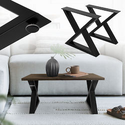 ML-Design Metallisches Bein 2Stücke Für Tisch / Beistelltisch 43x40x40cm Schwarz ML-Design Metallisches Bein 2Stücke Für Tisch / Beistelltisch 43x40x40cm Schwarz