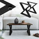 ML-Design ML-Design Metal Furniture Leg 2 Pieces Suitable for Table / Coffee Table 43x40x40cm Black