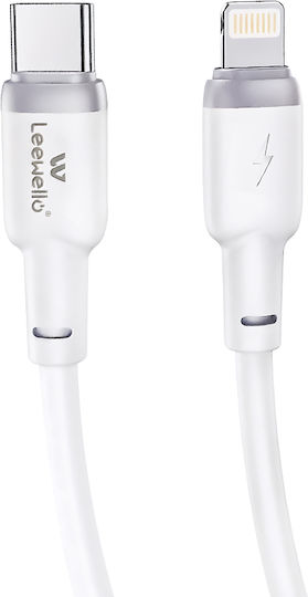 Leewello Lw-225 USB-C to Lightning Cable 30W White 1m (783215)