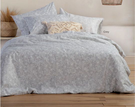 Nef-Nef Homeware Set Cearșafuri 240x270cm. Smart Line Garnet Gri 4buc