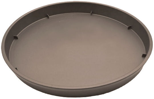 Et Plast Αναΐς Πιάτο Γλάστρας Πλαστικό Μόκα 28x28εκ. 02.014.23128P