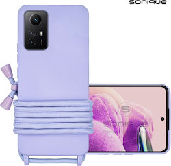 Sonique Back Cover Silicon 0.5mm cu Curea Lila ...
