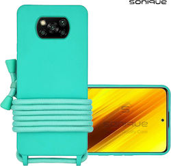 Sonique Back Cover Silicon 0.5mm cu Curea Albas...