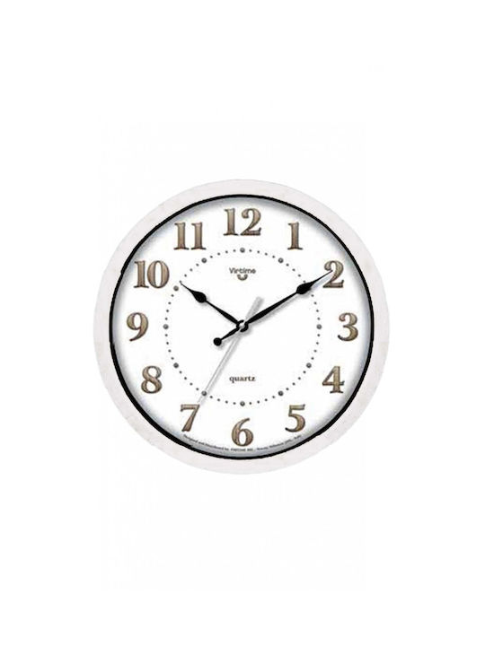 Virtime Wall Clock White