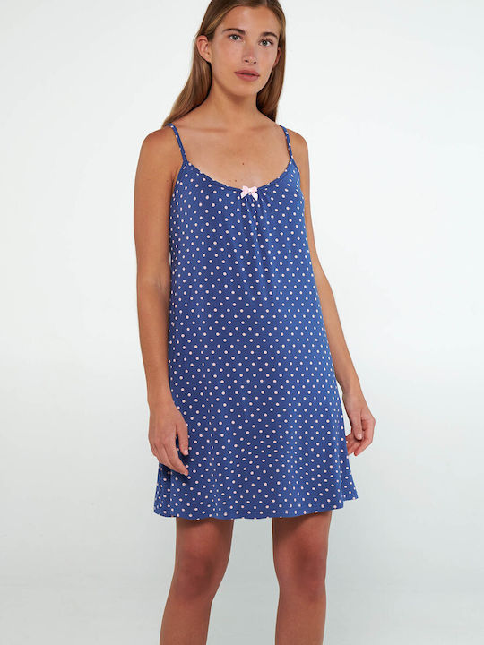 Vamp Summer Women's Nightdress Blue