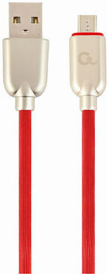 Cablexpert Premium Regulat USB 2.0 spre micro USB Cablu Roșu 1m (MICRO-USB) 1buc