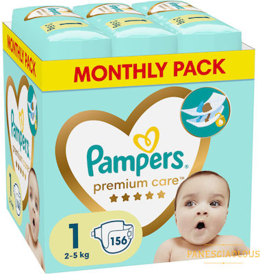 Pampers Tape Diapers Premium Care Premium Care No. 1 for 2-5 kgkg 156pcs