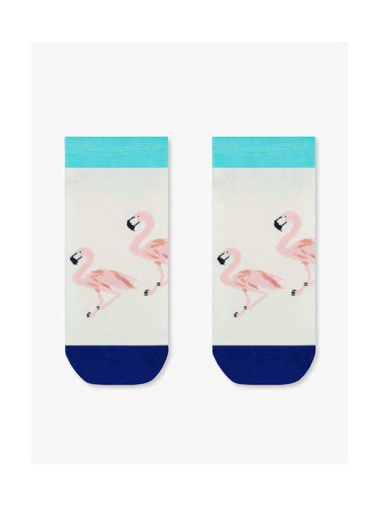 Axidwear Flamingo Socken Weiß 1Pack