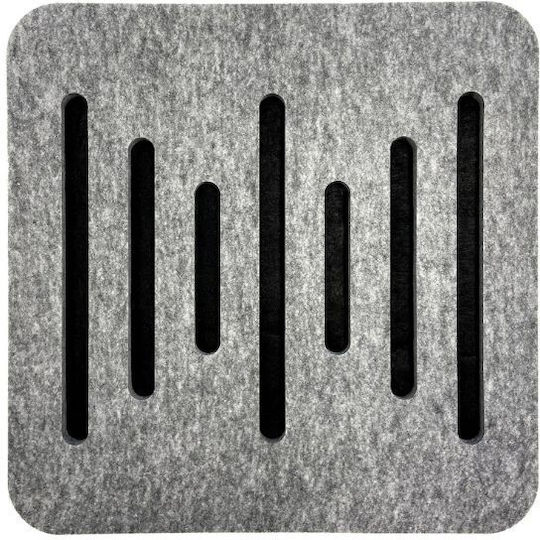 Audiodesigner Ecoplan Ηχοαπορροφητικό Πάνελ (1τμχ) 60cm x 60cm x 40mm σε Γκρι Χρώμα