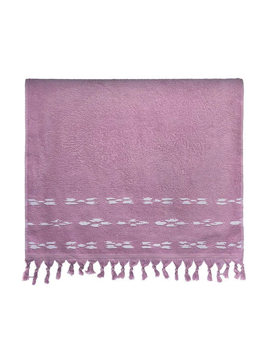Nef-Nef Homeware Πετσέτα Χεριών Garnet 30x50εκ. Garnet Mauve Βάρους 500gr/m²