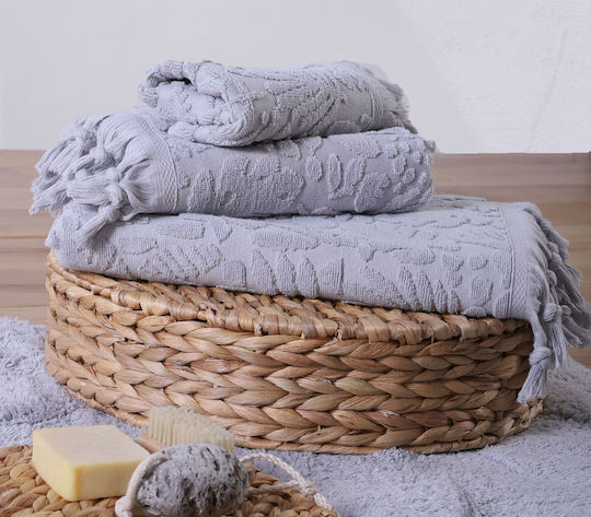 Nef-Nef Homeware Кърпа за лице Premium Glendal 50x90см. Сив Тегло 550гр/кв.м