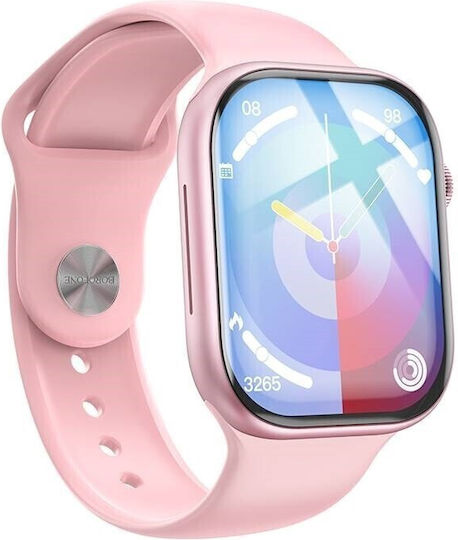 Borofone BD6 Smartwatch με Παλμογράφο (Ροζ)